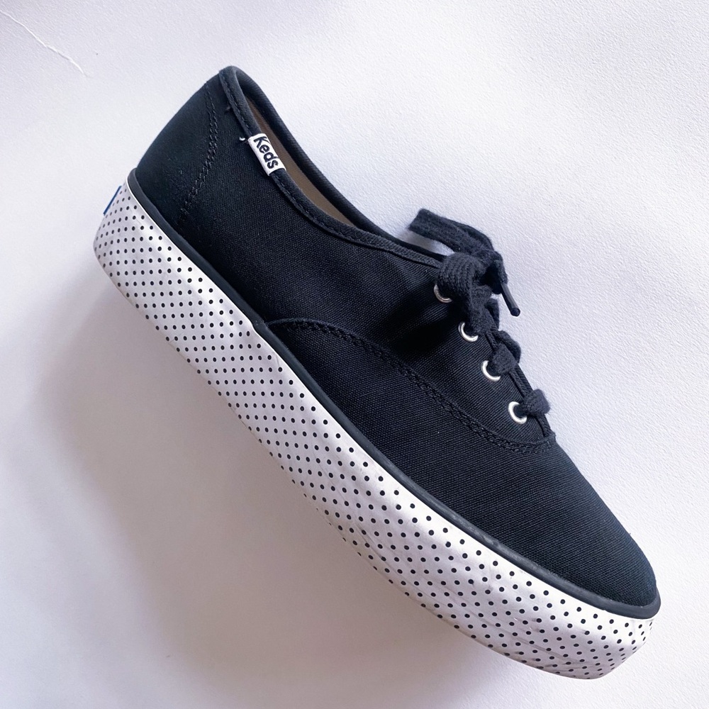 Keds Women's Black platform Canvas Sneakers